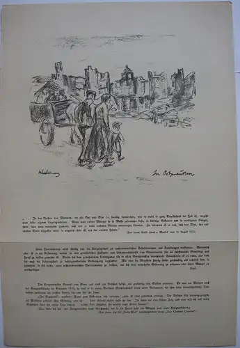 Max Liebermann (1847-1935) In Ostpreußen Orig Lithografie 1916 Kriegszeit A Gaul