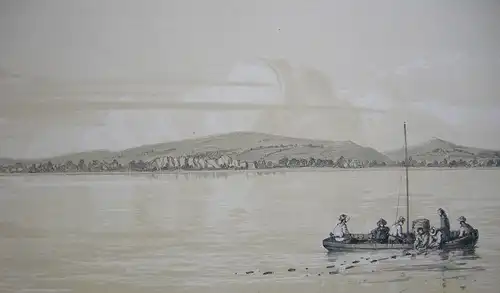 Panorama San Blas Mexico 2 Orig. Lithografien Sabatier 1840 Voyage Venus