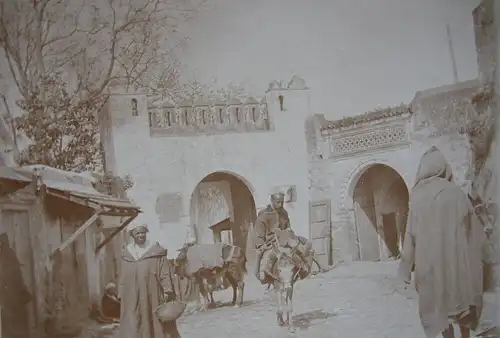 Maghreb Marokko Algerien Souk 11 Albumin Vintage ca 1900 Afrika