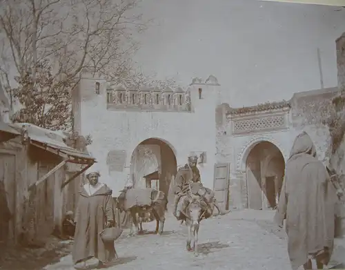 Maghreb Marokko Algerien Souk 11 Albumin Vintage ca 1900 Afrika