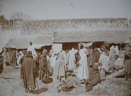 Maghreb Marokko Algerien Souk 11 Albumin Vintage ca 1900 Afrika