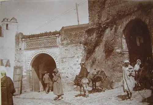 Maghreb Marokko Algerien Souk 11 Albumin Vintage ca 1900 Afrika