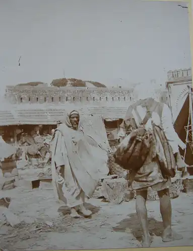 Maghreb Marokko Algerien Souk 11 Albumin Vintage ca 1900 Afrika