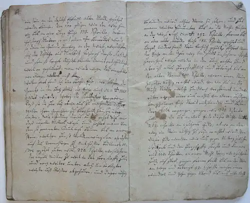 Forst- Jagd-Nachrichten Revier Eckartsberga Stift Biebra Abesser Manuskript 1777