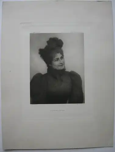 Albert Rothschild Portrait-Studie  Fotogravüre 1897 Kunst in der Fotografie