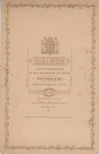 Kaiserin Augusta Victoria mit Kindern Albumin Atelier Selle & Kunze Potsdam 1888