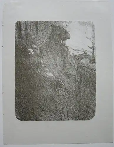 Henri Toulouse-Lautrec (1864-1801) Prière juifs polonais Spritzlithografie 1897