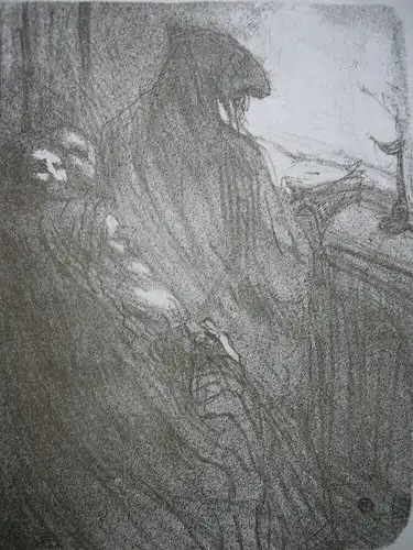 Henri Toulouse-Lautrec (1864-1801) Prière juifs polonais Spritzlithografie 1897