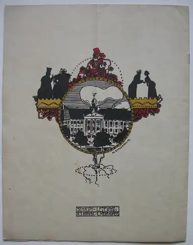 Absolvia Heresiana München 1909 Festzeitung illustriert Broschur