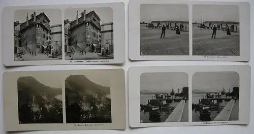 16 Stereofotos Neue Photographische Gesellschaft Berlin 1905 Paris Warschau