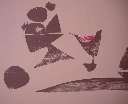 HAP Grieshaber (1909-1981) Stilleben Frauenbüste Orig Serigrafie 1969