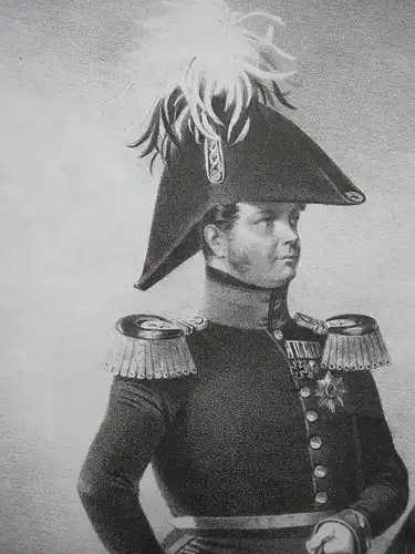 Friedrich Wilhelm IV König von Preussen (1795-1861) Orig. Lithografie Meyerheim