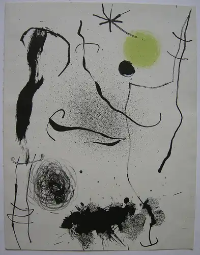 Joan Miro (1893-1983) Bouquet de ève pour Leila Orig. Lithografie 1964
