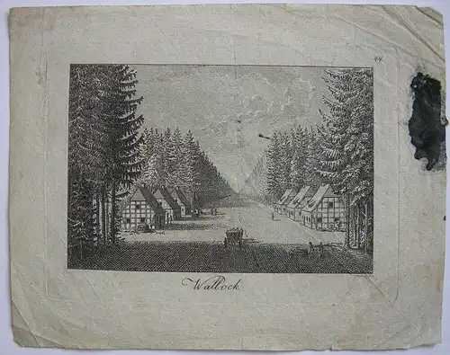 Friedr. Gottl. Endler (1763-1830) Wallock Schlesien Kupferstich 1800 Slask Polen
