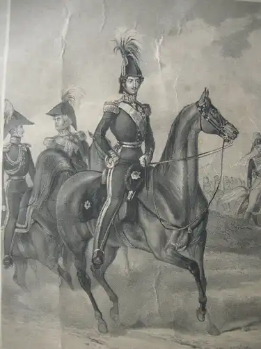 Oskar Kronprinz von Schweden König (1799-1859) Orig Lithografie 1845 H. Kohler