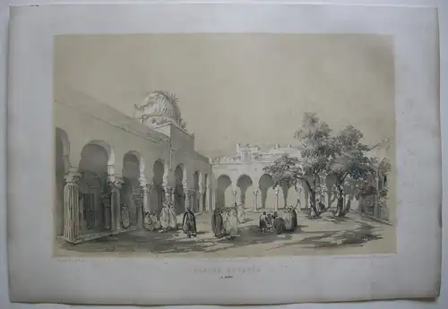 Algerien Algerie Alger Grande Mosquée a Bone  Lithografie Bayot 1840 Afrika