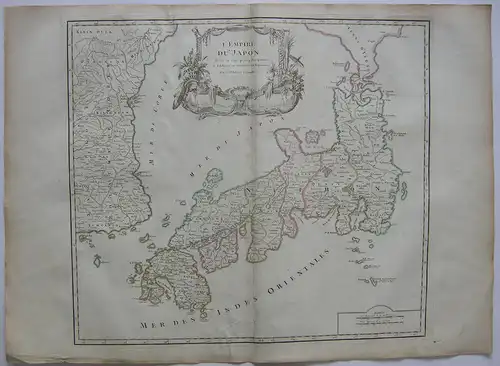 Japan Korea Ostasien Asien Sumatra Orig Kupferstich R. Vaugondy 1680  Nippon