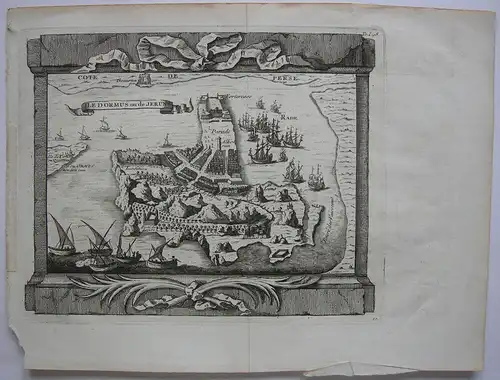 Insel Hormus Iran Persischer Golf Orig Kupferstich Bellin 1746 Orient