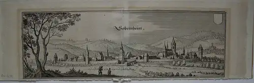 Bad Sobernheim Bad Kreuznach Gesamtansicht Orig Kupferstich Merian 1650