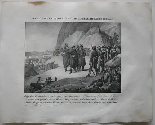 Napoleon Piemont Italia Orig Lithographie 1832 Napoleonische Kriege