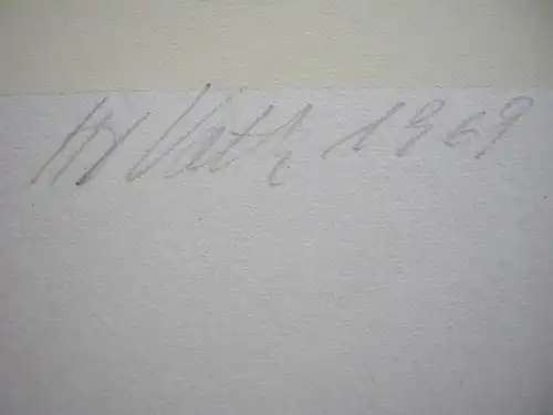 Hansjörg Voth (1940) Figürliche Komposition Orig Serigrafie signiert Probedruck