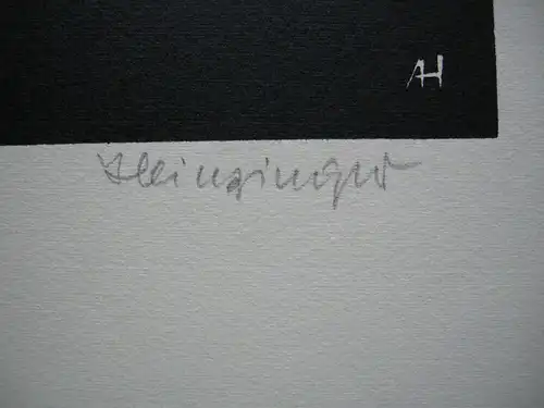 Albert Heinzinger (1911-1992) Zu Brechts Kreidekreis Orig Holzschnitt signiert