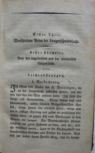 Portal Beobachtungen Behandlung Lungenschwindsucht Band 1 Hannover 1799