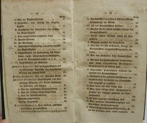 K. F. Lutheritz Arzt für Engbrüstige Kurzatmigkeit Ilmenau 1826 Pappband d. Zeit