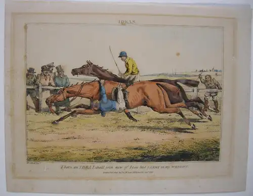 Pferderennen Ideas Farblithographie H Alken 1830 Horse Racing