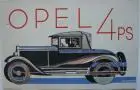 Werbeprospekt Opel 4 PS Rüsselsheim 1928 Automobil Entwurf Ernst Zoberbier