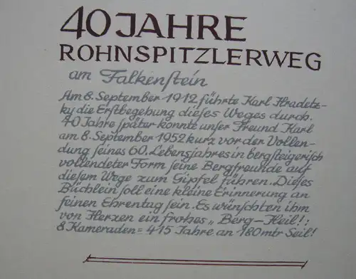 Fotoalbum 40 Jahre Rohnspitzlerweg Falkenstein 19 Abzüge 1952 Sachsen