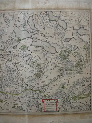 Schweiz Aargau Vierwaldstätter Luzerner See Kupferstichkarte Mercator 1633