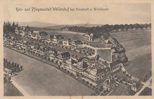 AK Pflegeanstalt Wöllershof Neustadt Waldnaab Oberpfalz gel 1911