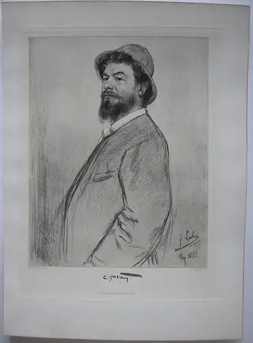 Franz v Lenbach (1836-1904) Portrait Lorenz Gedon Architekt Radg 1894 Allotria