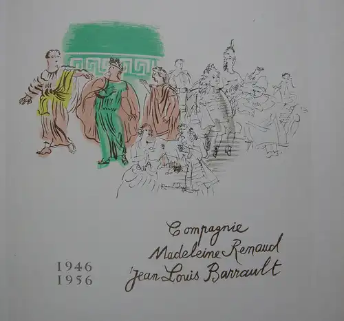Raoul Dufy Tragédie Comédie Renaud Orig Lithografie 1959 Maitres de l'Ecole