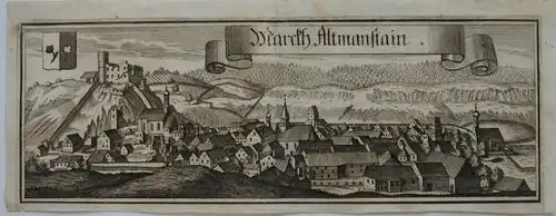 Altmannstain Oberbayern Eichstätt Orig Kupferstich Wening 1720 ohne Nr