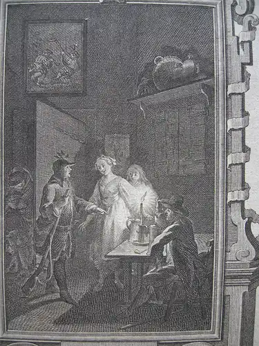 Joh. Esaias Nilson (1721-1788) Monatsdarstellung November Orig. Kupferstich 1780