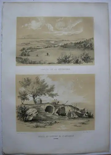 Algerien Algerie Vallée Seybouse Hippone Lithographie Genet 1840 Nord Afrika