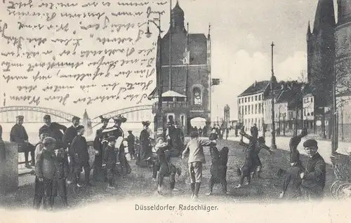 AK Düsseldorf Düsseldorfer Radschläger gel 1905 Nordrhein Westfalen