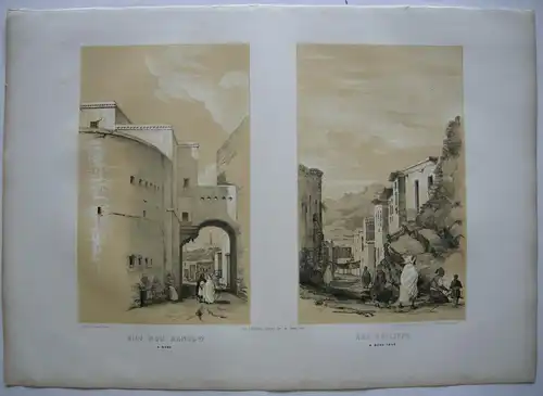 Algerien Algerie Bone Sidi Bou Manrow  Lithographie Bayot 1840 Nord Afrika
