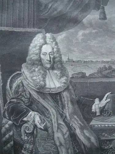 Georg Adolf Kress von Kressenstein Nürnberger Senator Orig Kupferstich 1693