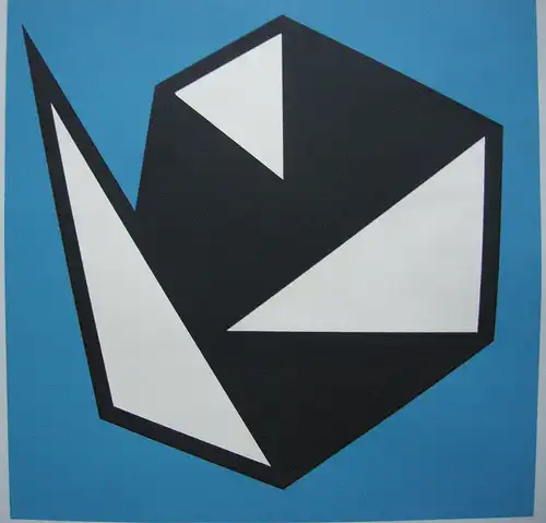 Frank Neubauer (1941) Plakat Literatur Kunst Hermann Glöckner Serigrafie 1985