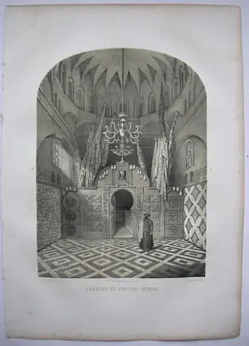 Algerien Algerie Tombeau Sidi-Bon Médine Lithografie Bayot 1840  Nord Afrika