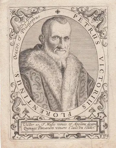 Pietro Vettori Victorius (1499-1585)  Humanist Philosoph Kupferstich 1650