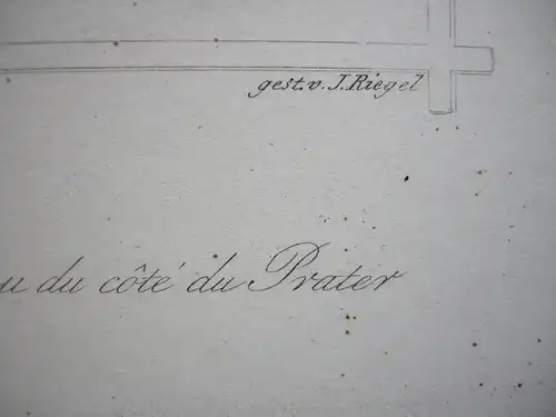 Bad Ischl Ansicht vom Prater aus Oberösterreich Orig. Stahlstich J. Riegel 1847