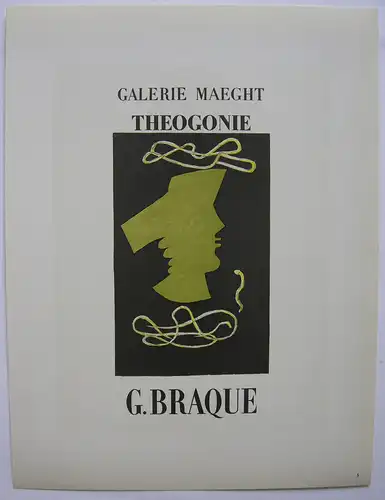 Georges Braque Plakat Maeght Theogonie Orig Lithografie 1959 Maitres de l'Ecole