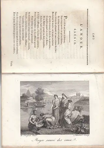 Almanach des Dames 1807 Tübingen Cotta 5 Kupfertafeln