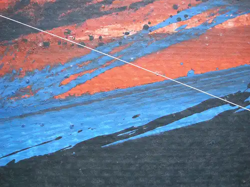 Jürgen Reipka (1921-2014) Geometrische Komposition Rot Blau Schwarz Acryl 1984