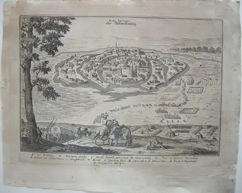 Székesfehérvár Stülweissenburg Ungarn Türken Orig Kupferstich Merian 1698