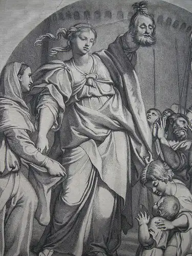 Gerard Audran (1640-1703) Die Trophäe Orig Kupferstich 1700